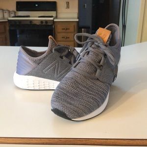 Grey New Balance running shoes